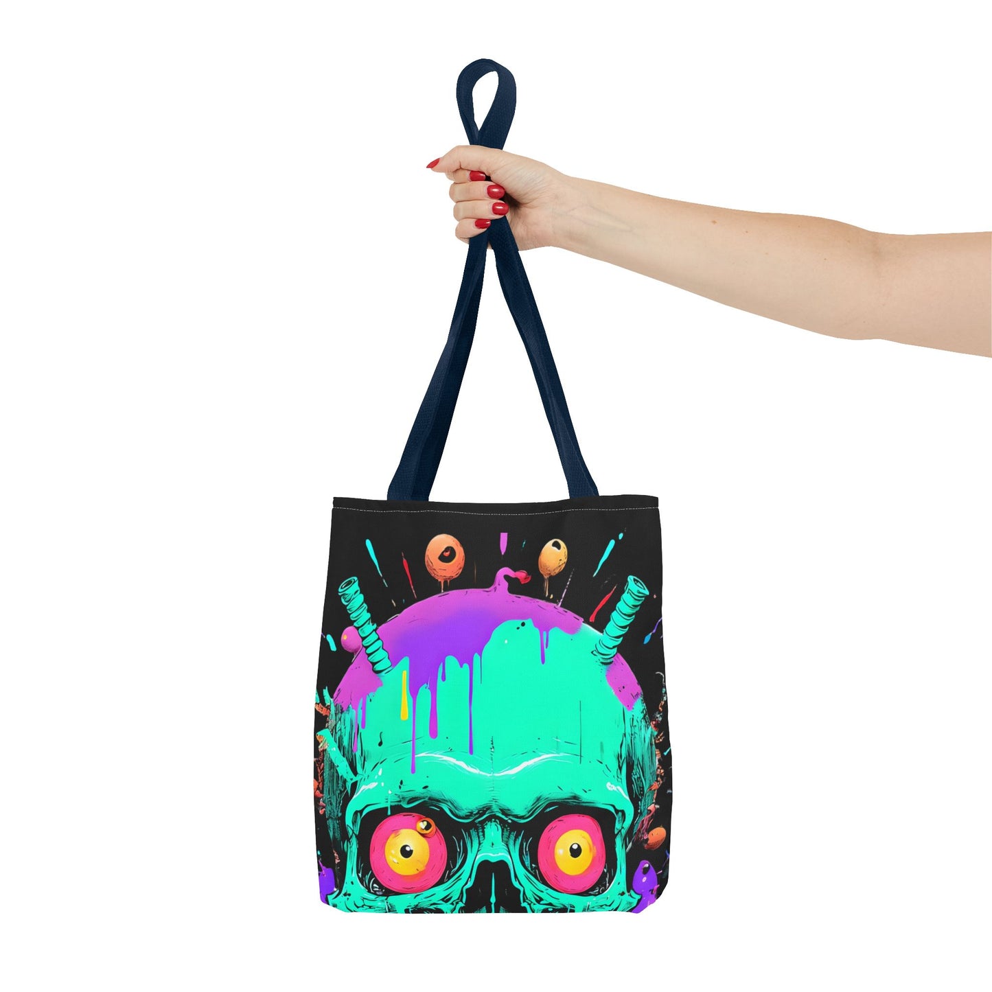 Colorful Monster Tote Bag - Paranormal Enthusiasts Gift