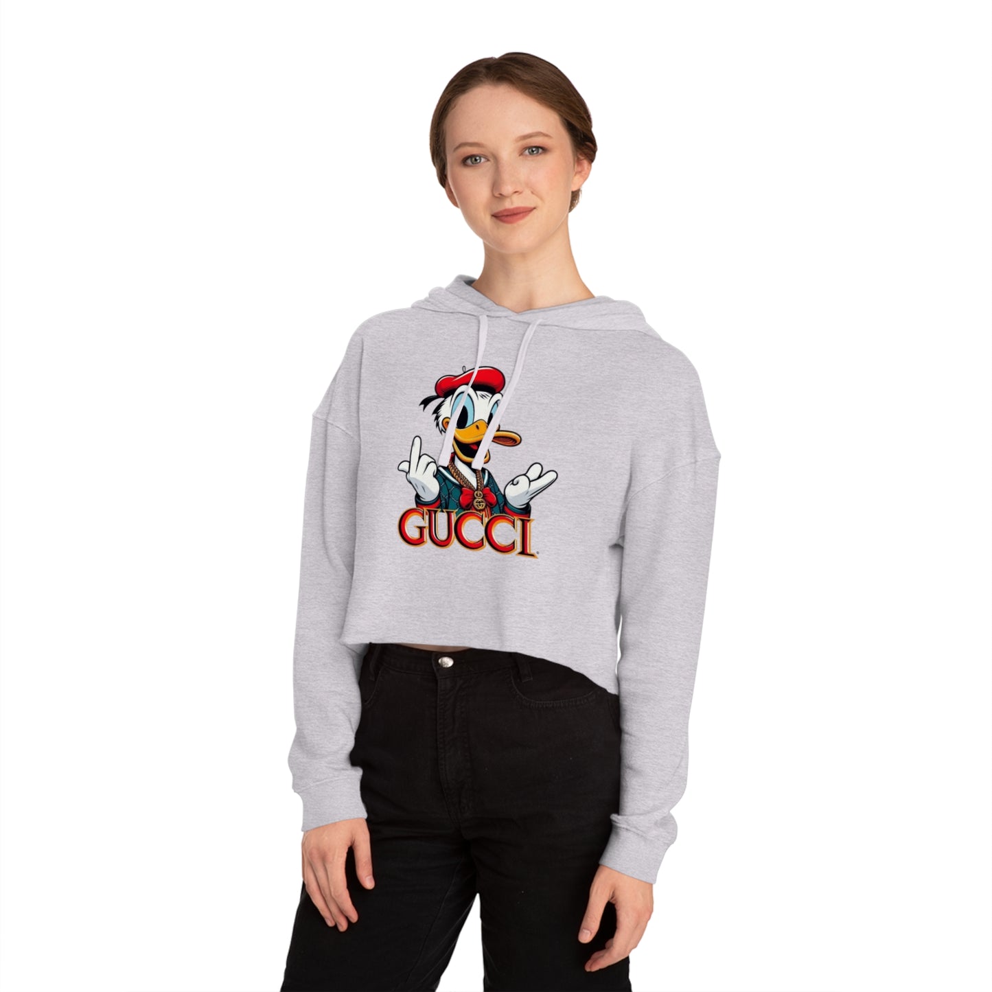 Gucci Donald Duck Cropped Hoodie