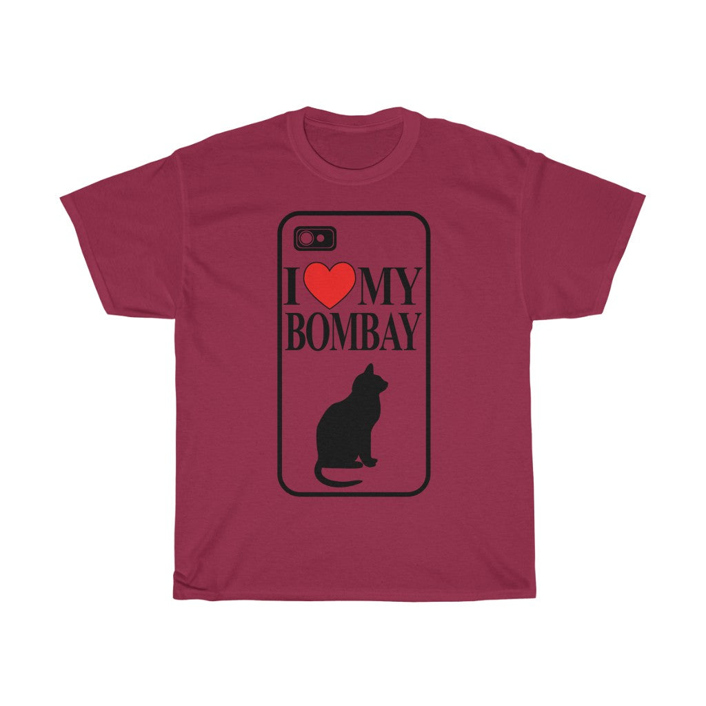 Unisex Cotton Tee I Love My Bombay Cat