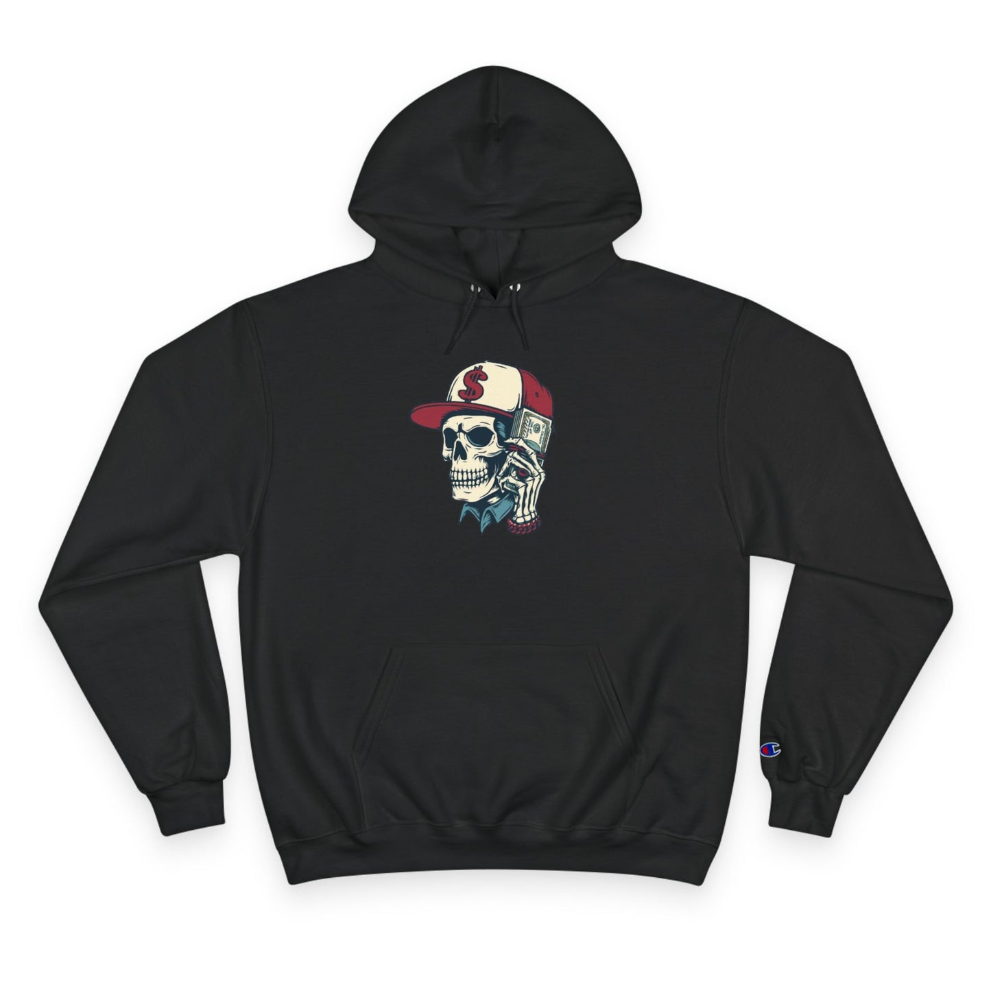 Skull Graphic Champion Hoodie - Hipster Streetwear Sweatshirt