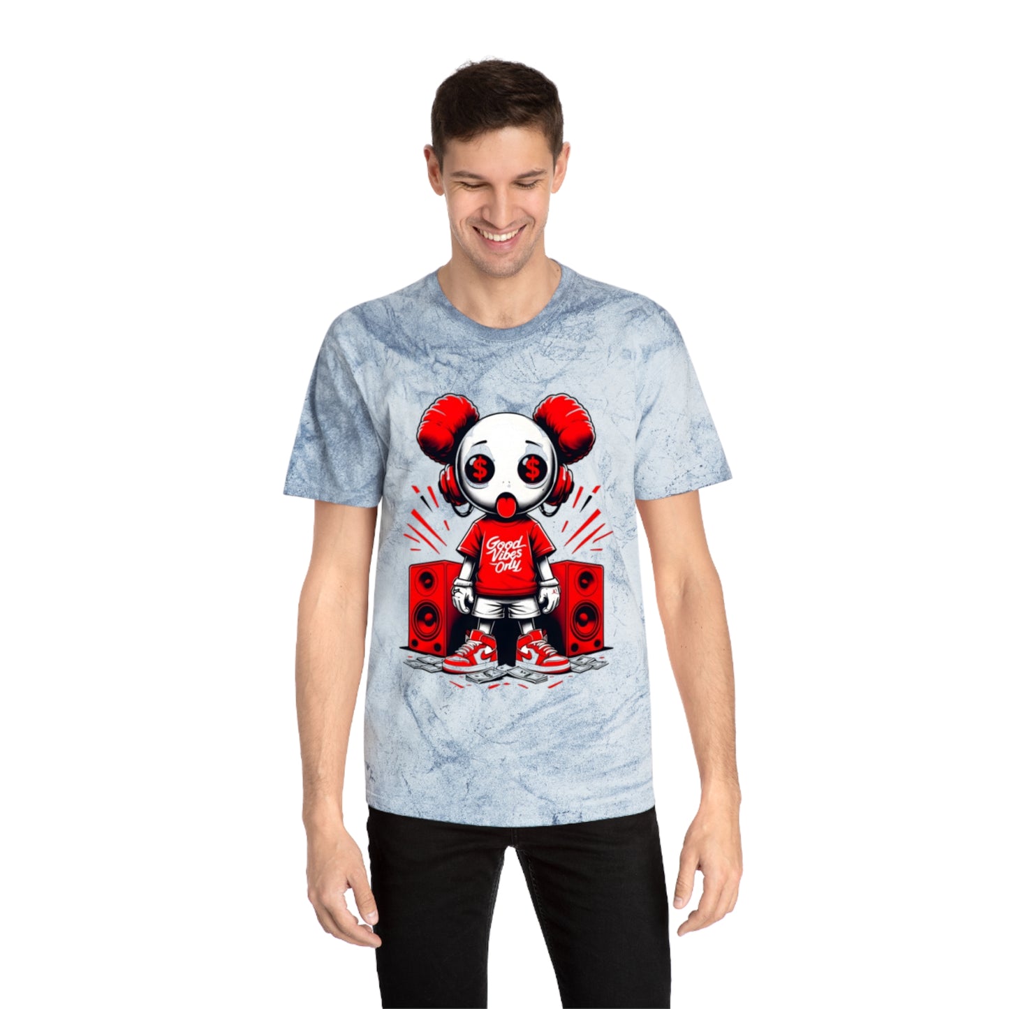 Unisex Color Blast Music T-Shirt - Trendy Graphic Tee for Music Lovers