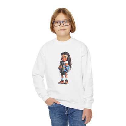 Stylish Kids Crewneck Sweatshirt with Trendy Graphic Design