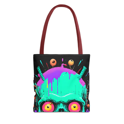 Colorful Monster Tote Bag - Paranormal Enthusiasts Gift