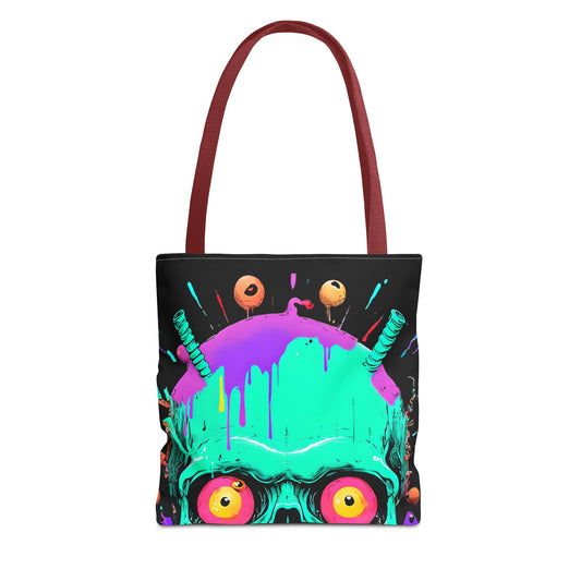 Colorful Monster Tote Bag - Paranormal Enthusiasts Gift