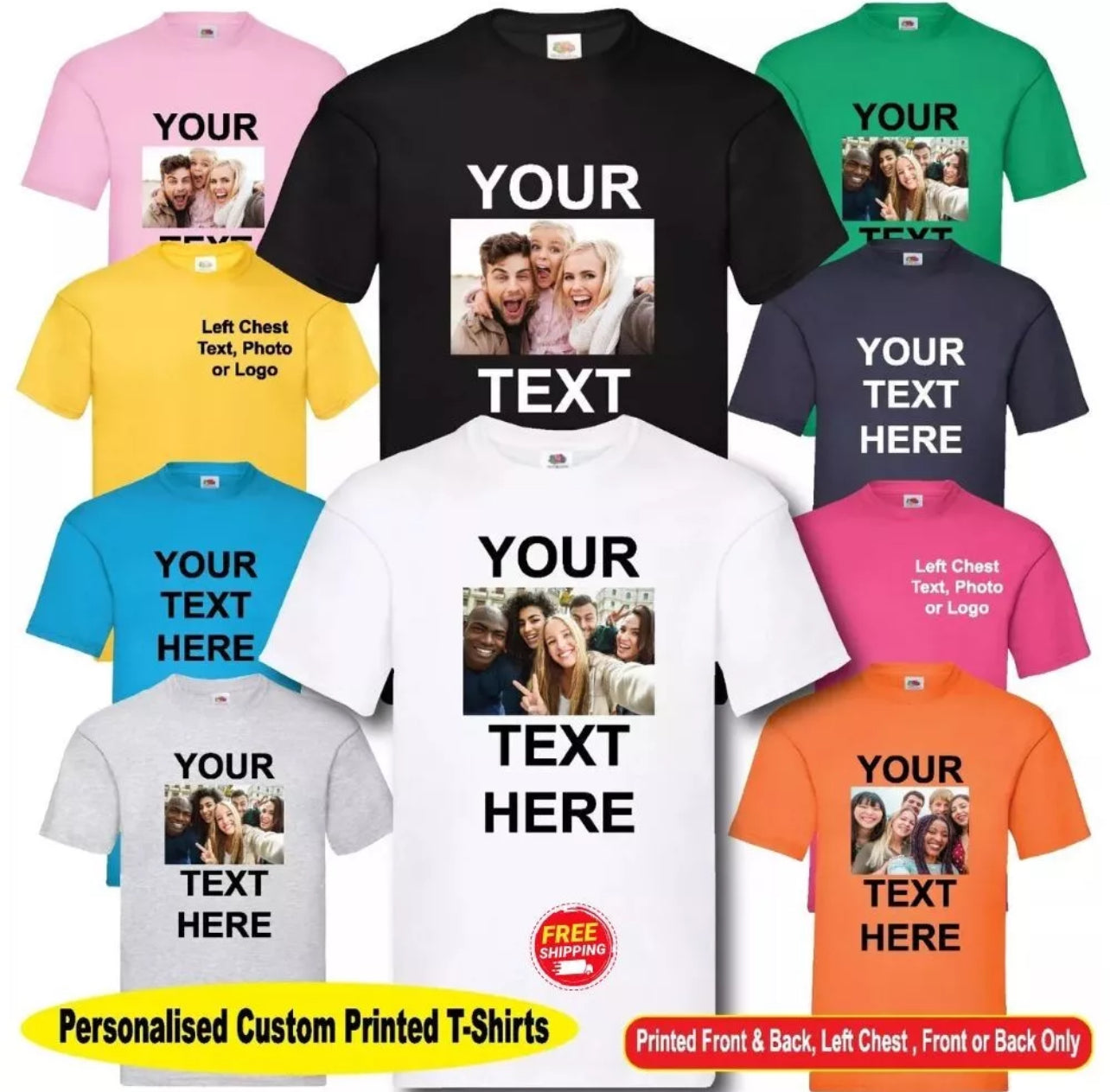 Custom Text Tee – Your Words, Your Style, Your Shirt