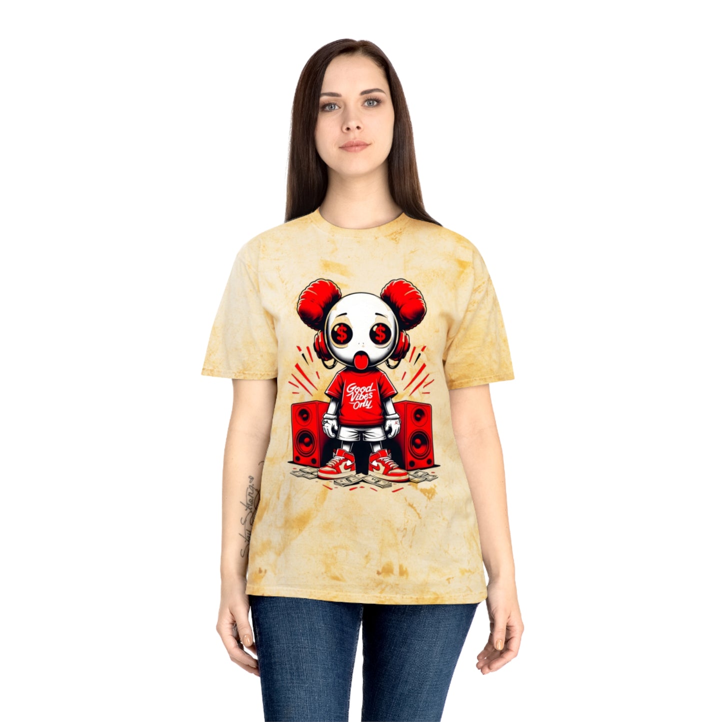 Unisex Color Blast Music T-Shirt - Trendy Graphic Tee for Music Lovers