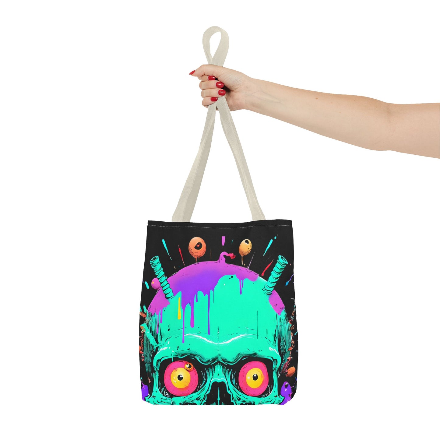 Colorful Monster Tote Bag - Paranormal Enthusiasts Gift