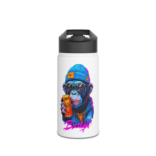 Stainless Steel Water Bottle - Stylish Monkey Art Fun Drinkware for Adventure Lovers