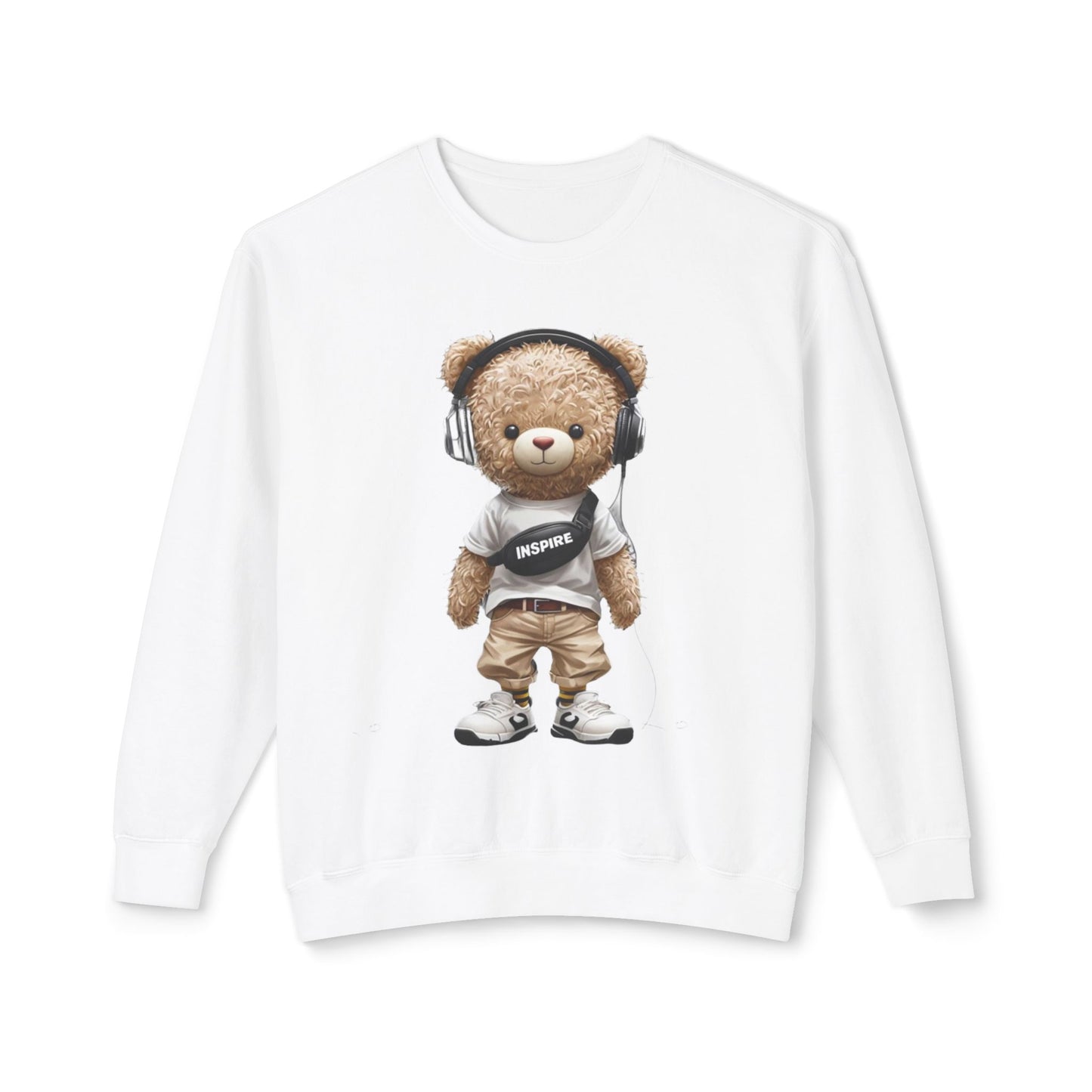 Inspire Bear Unisex Lightweight Crewneck Sweatshirt