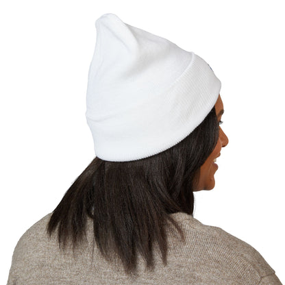 Embroidered Classic Cuffed Beanie - Stylish Winter Hat for All Occasions