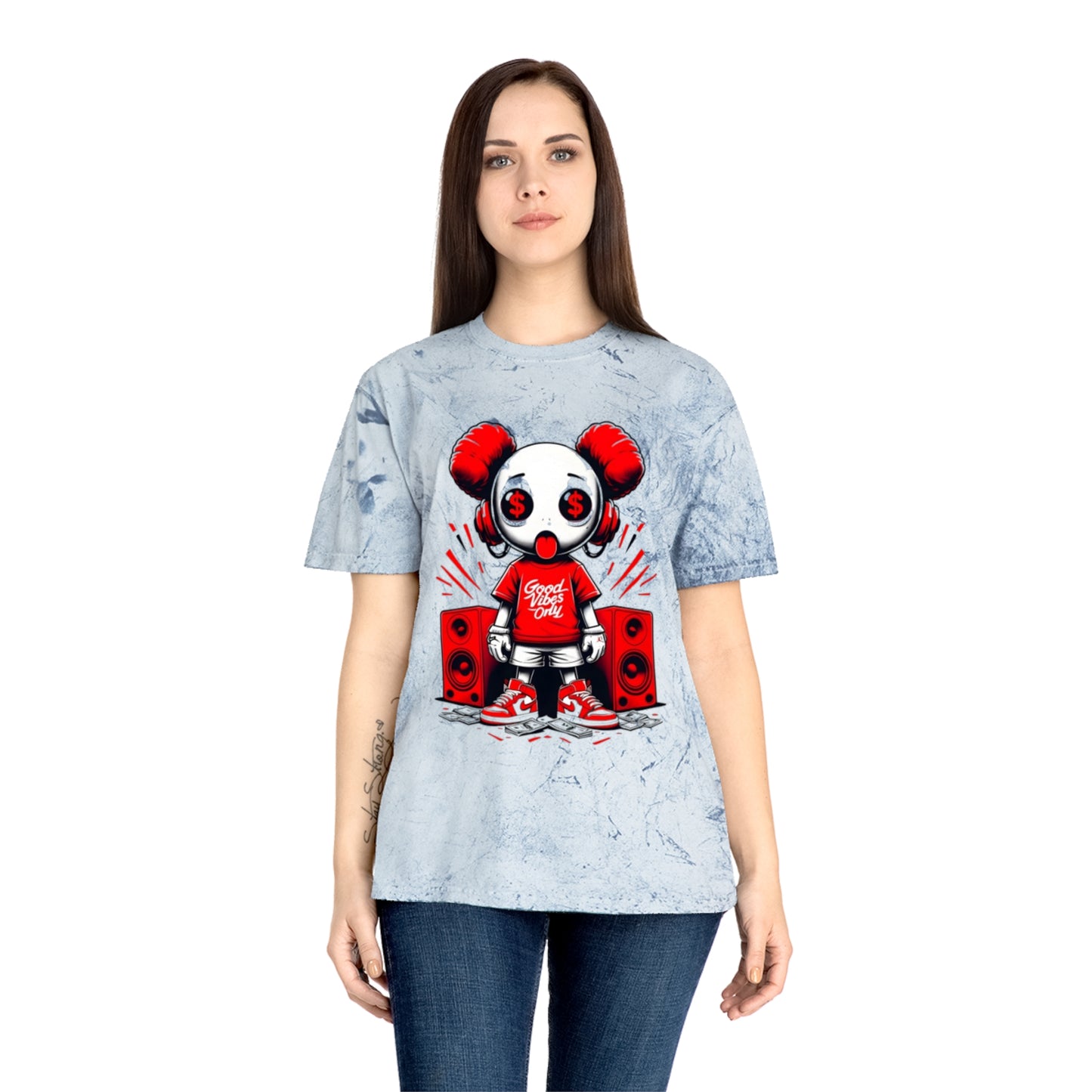 Unisex Color Blast Music T-Shirt - Trendy Graphic Tee for Music Lovers