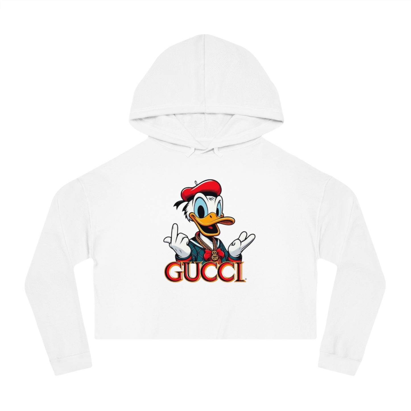 Gucci Donald Duck Cropped Hoodie