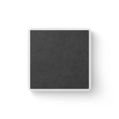 Never Give Up Porcelain Magnet - Square | Urban Street Art Design for Motivational Decor