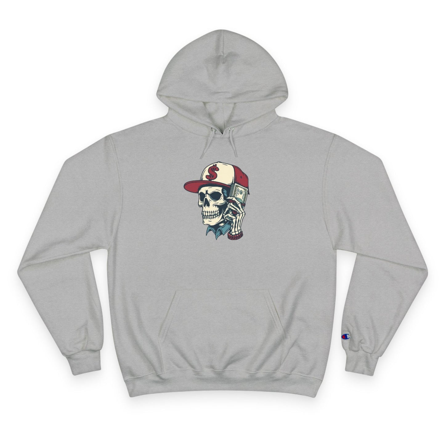 Skull Graphic Champion Hoodie - Hipster Streetwear Sweatshirt