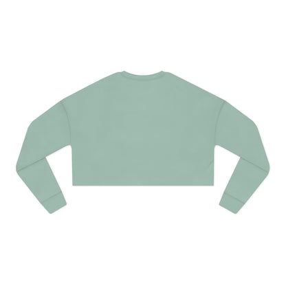 Trendy Women's Cropped Sweatshirt - 'Never Let The Hustle Die'
