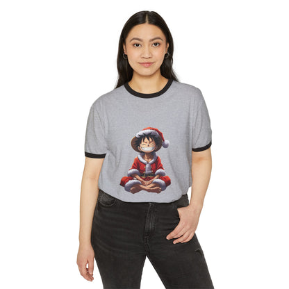 Santa-Inspired Ringer T-Shirt