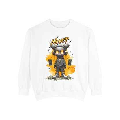 Never Give Up Graphic Sweatshirt for Creative Souls