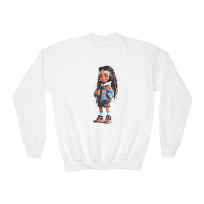 Stylish Kids Crewneck Sweatshirt with Trendy Graphic Design