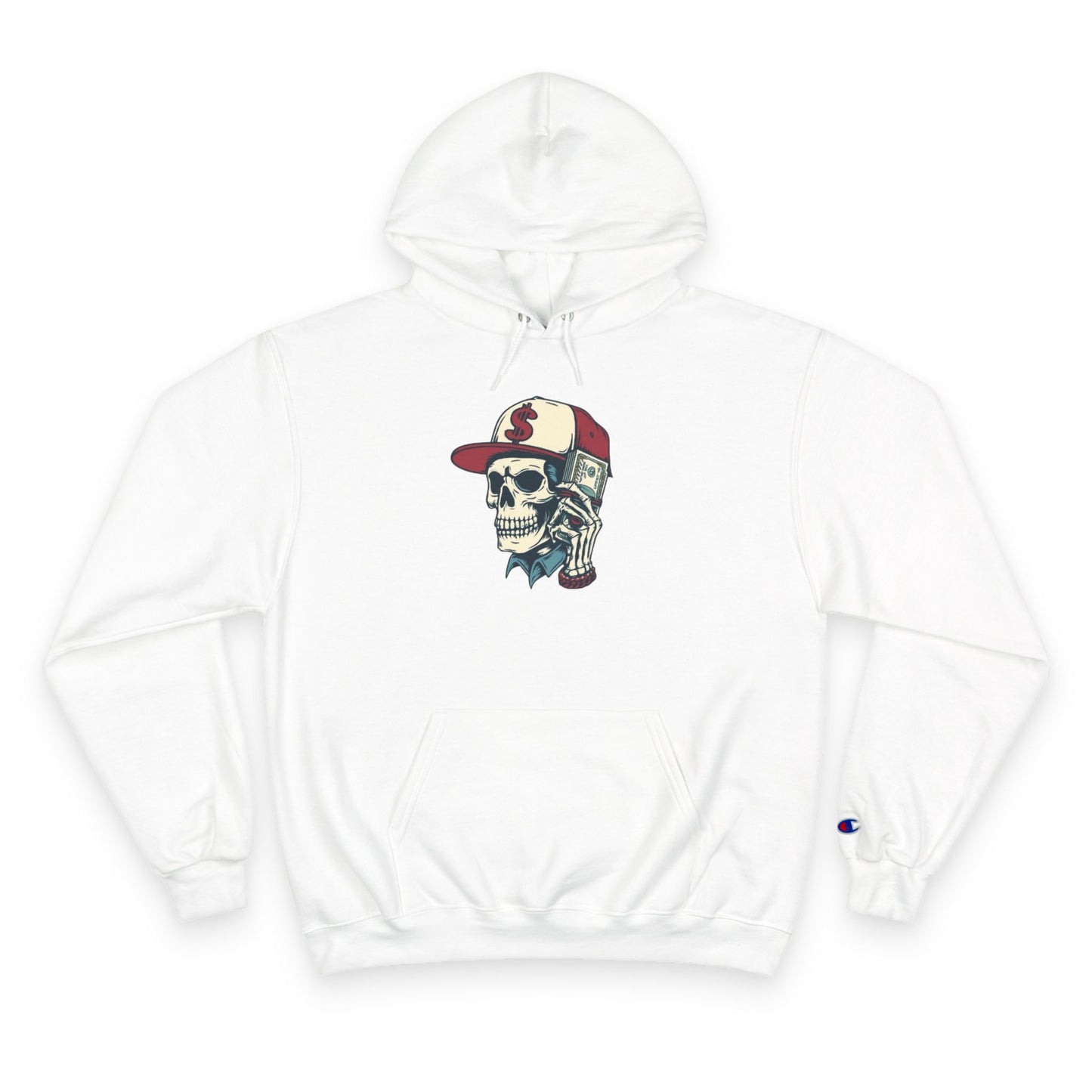Skull Graphic Champion Hoodie - Hipster Streetwear Sweatshirt