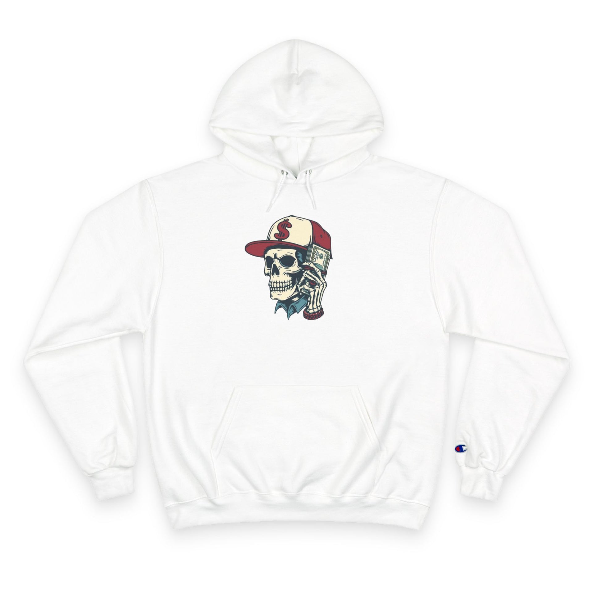 Skull Graphic Champion Hoodie - Hipster Streetwear Sweatshirt