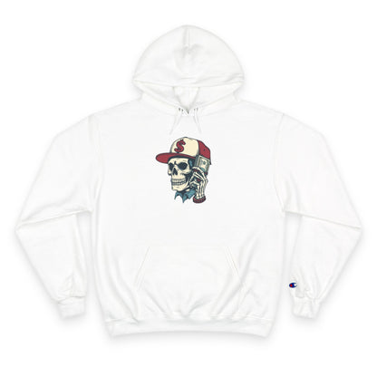 Skull Graphic Champion Hoodie - Hipster Streetwear Sweatshirt