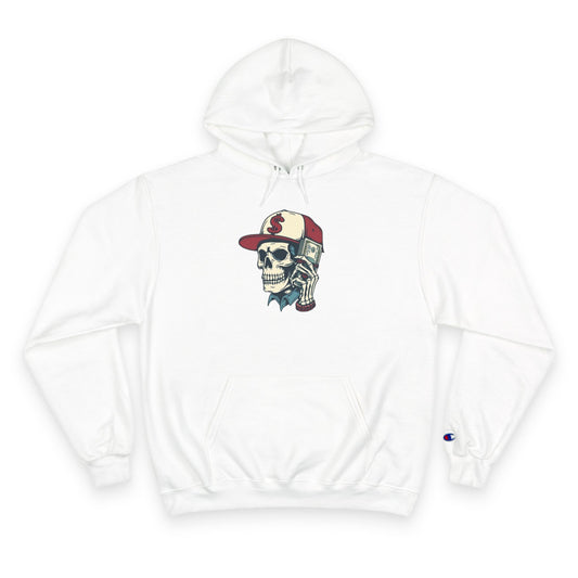 Skull Graphic Champion Hoodie - Hipster Streetwear Sweatshirt