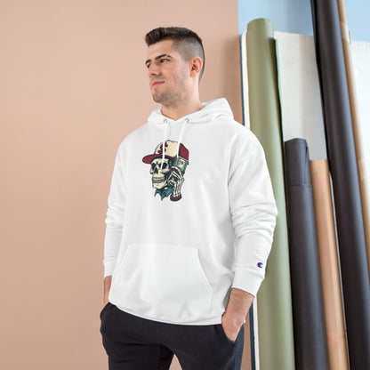 Skull Graphic Champion Hoodie - Hipster Streetwear Sweatshirt