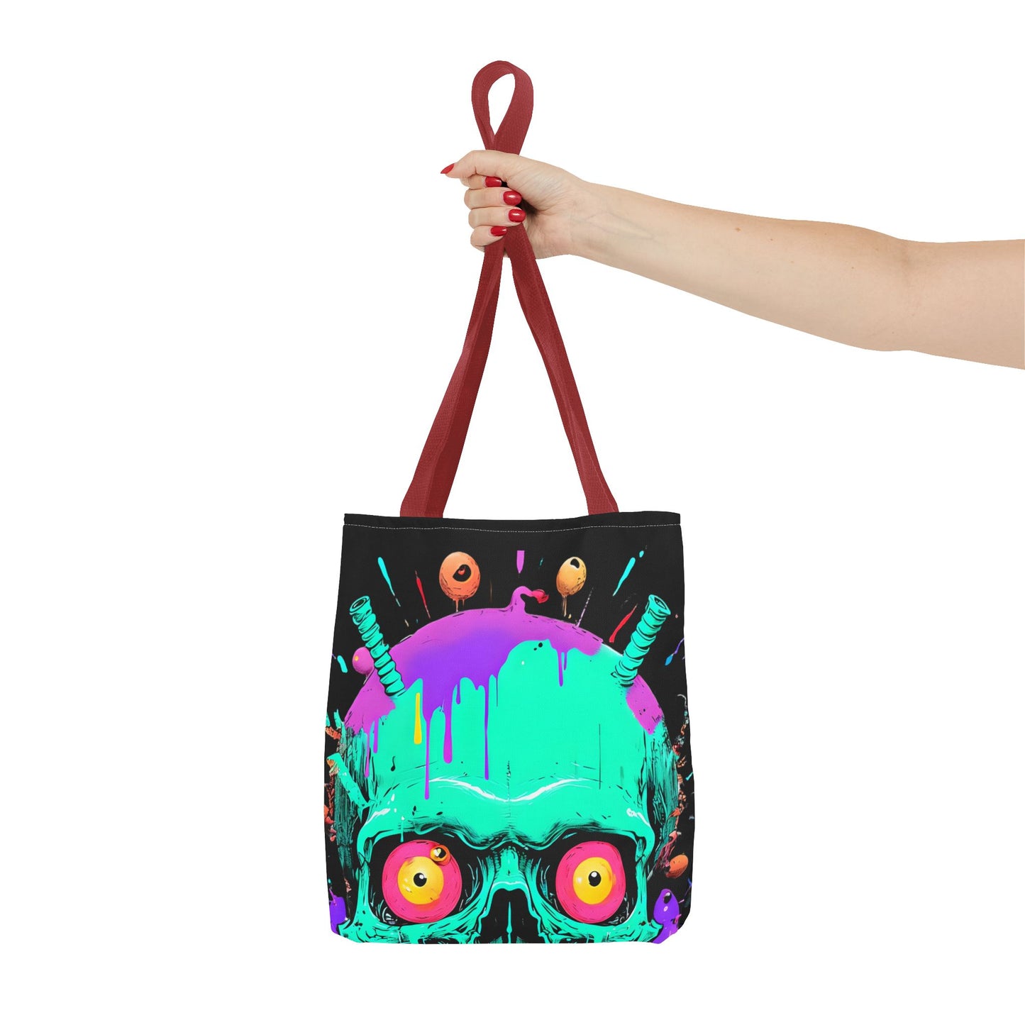 Colorful Monster Tote Bag - Paranormal Enthusiasts Gift