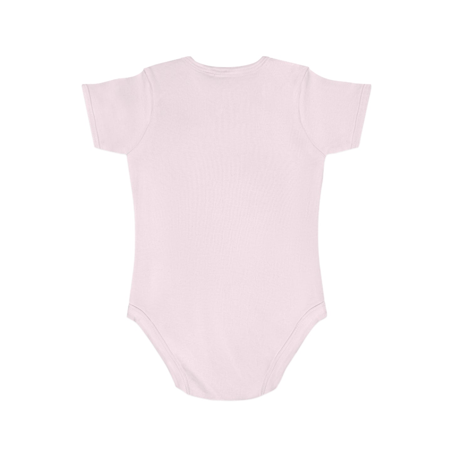 Cute Money Kiss Short Sleeve Baby Bodysuit – Trendy Baby Outfit for Fashionable Infants