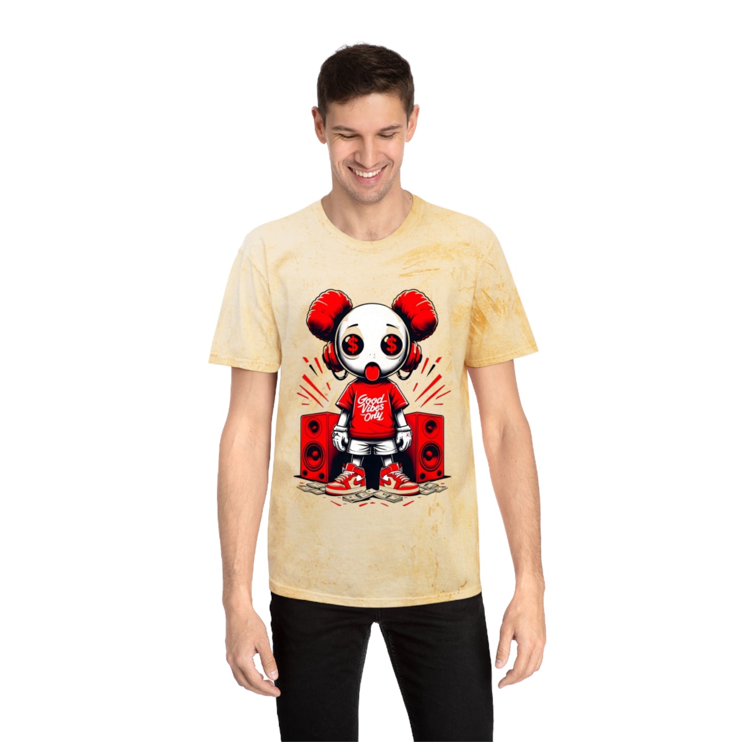 Unisex Color Blast Music T-Shirt - Trendy Graphic Tee for Music Lovers