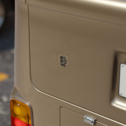 Trendy Bear Money Outdoor Sticker - Cool Vinyl Decal for Car, Laptop & More