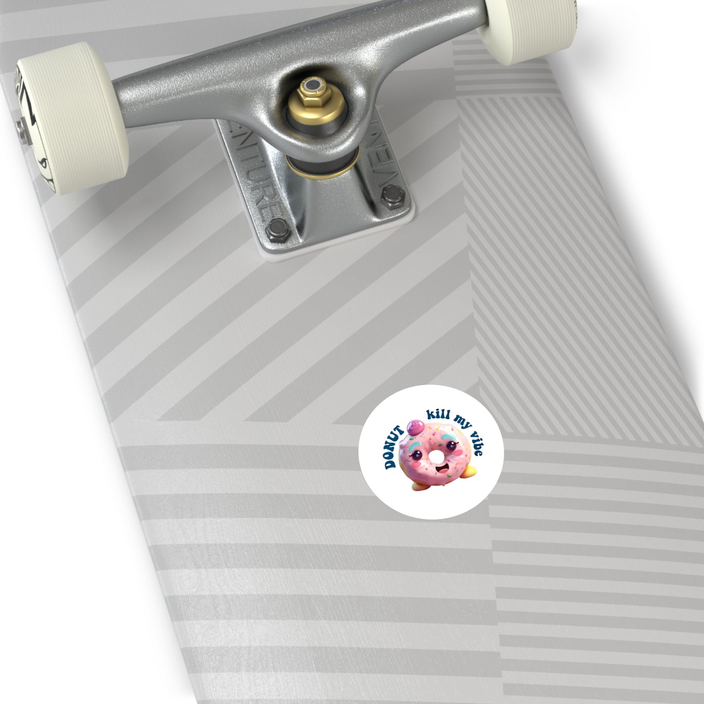 Cute Donut Stickers – "DONUT Kill My Vibe" – Fun Indoor/Outdoor Décor