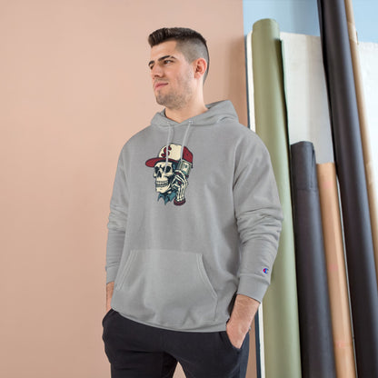 Skull Graphic Champion Hoodie - Hipster Streetwear Sweatshirt