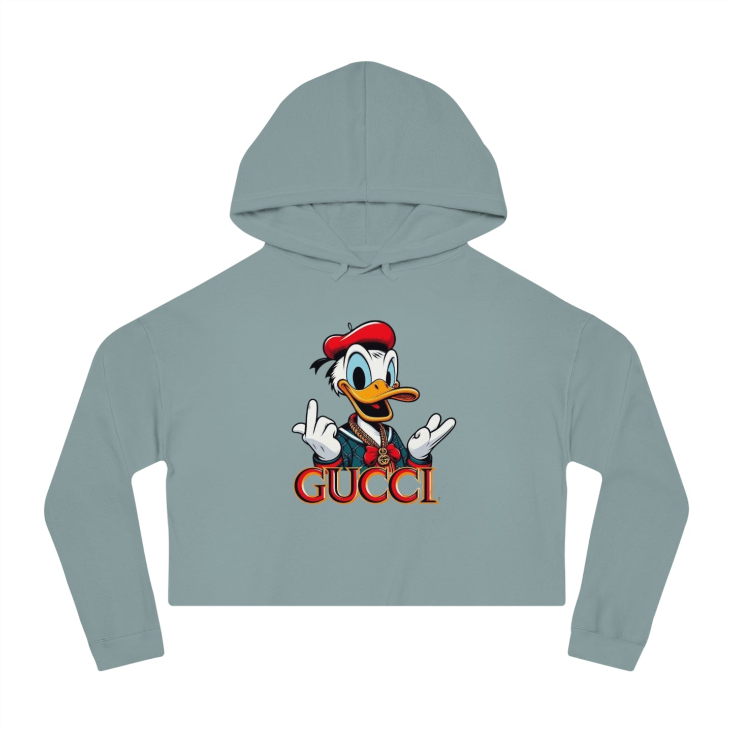 Gucci Donald Duck Cropped Hoodie