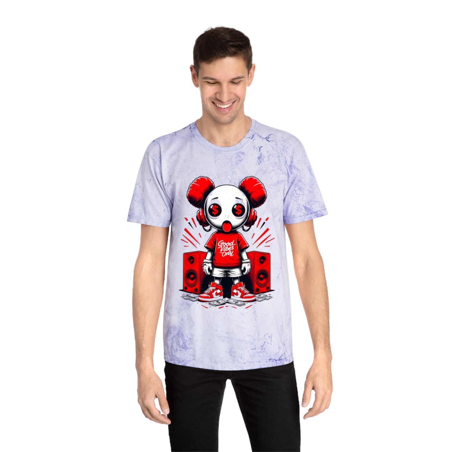 Unisex Color Blast Music T-Shirt - Trendy Graphic Tee for Music Lovers