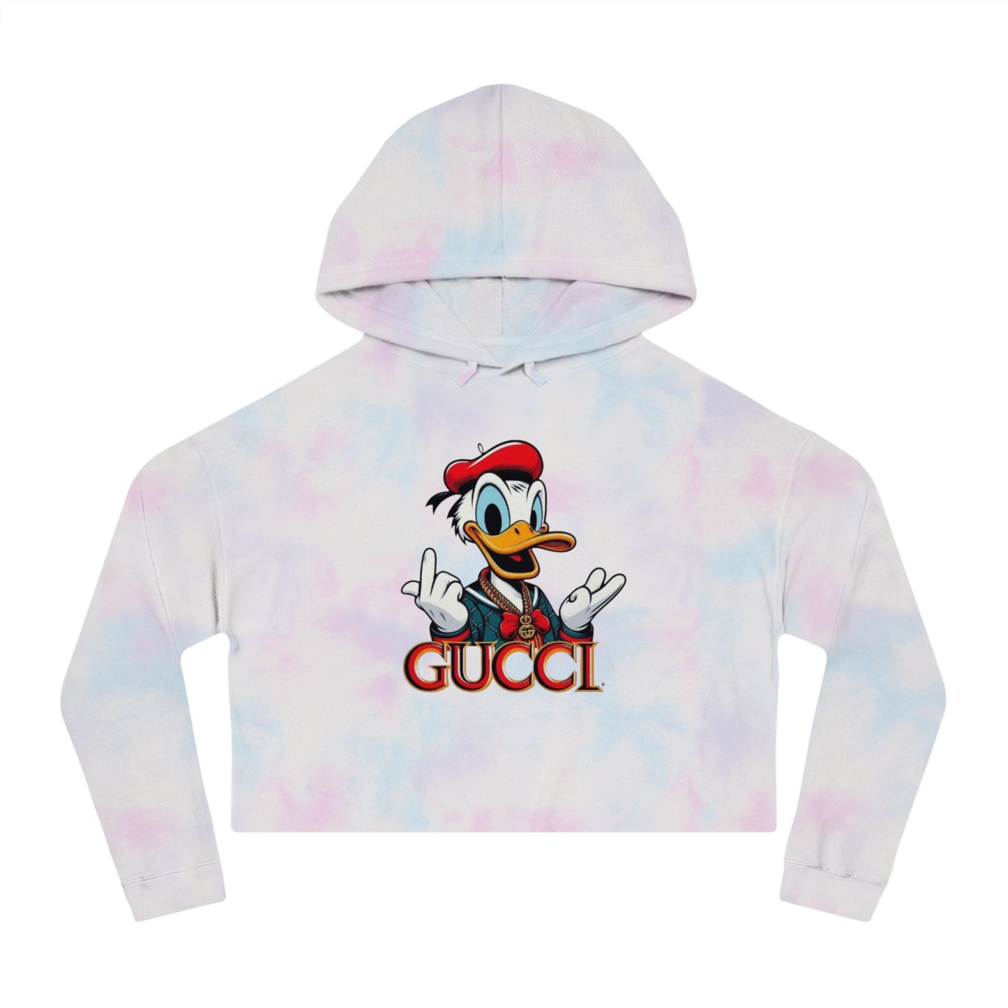 Gucci Donald Duck Cropped Hoodie