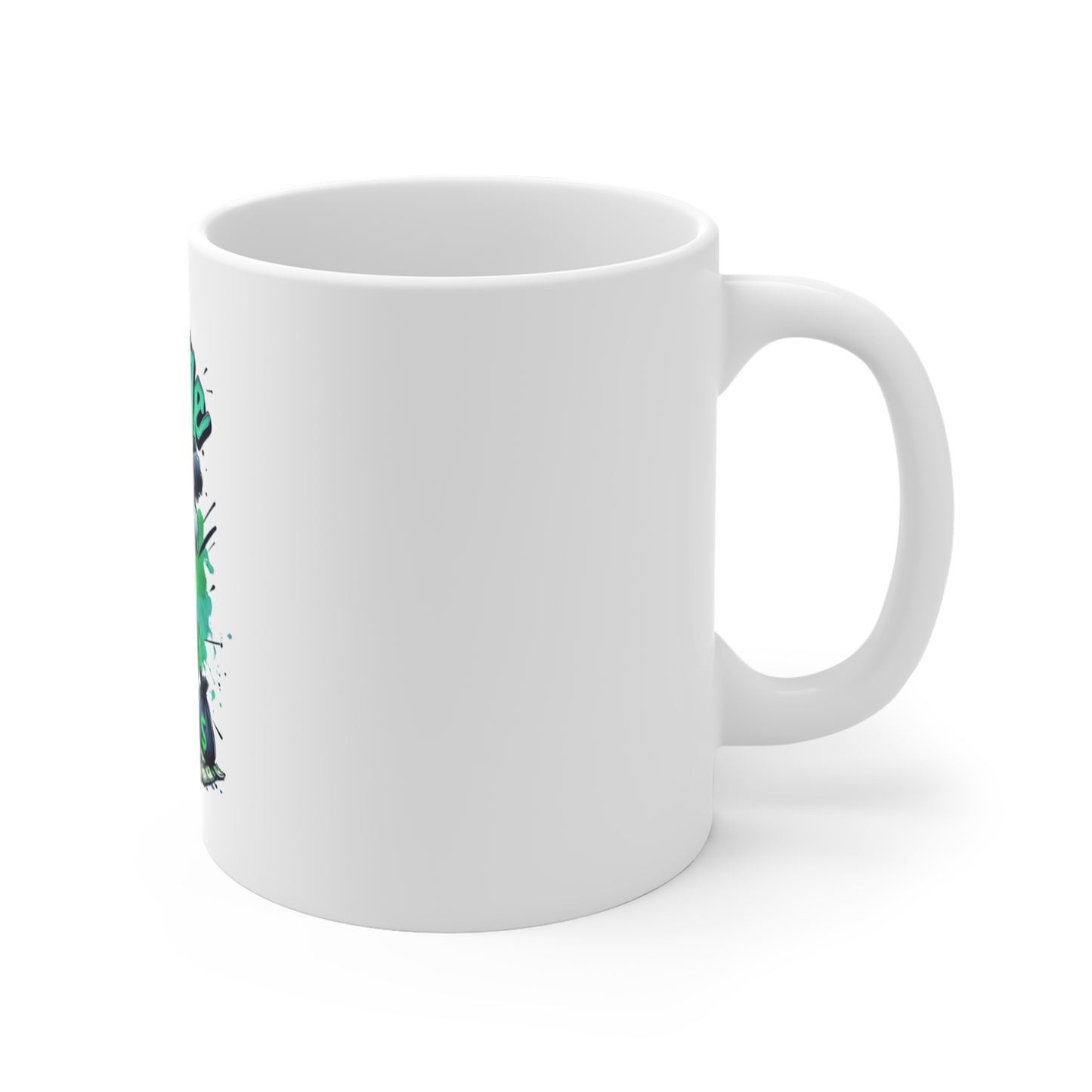 Hustle Vibe 11oz Mug - Cool Graffiti Design for Entrepreneurs & Creatives