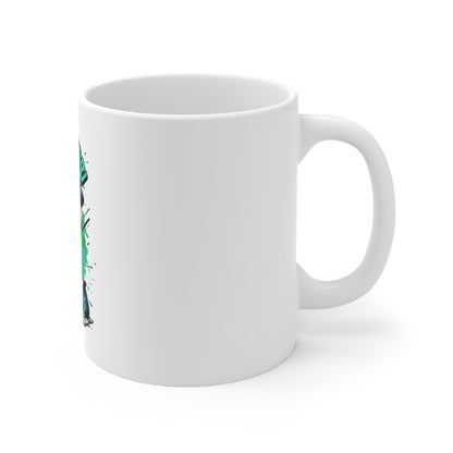 Hustle Vibe 11oz Mug - Cool Graffiti Design for Entrepreneurs & Creatives