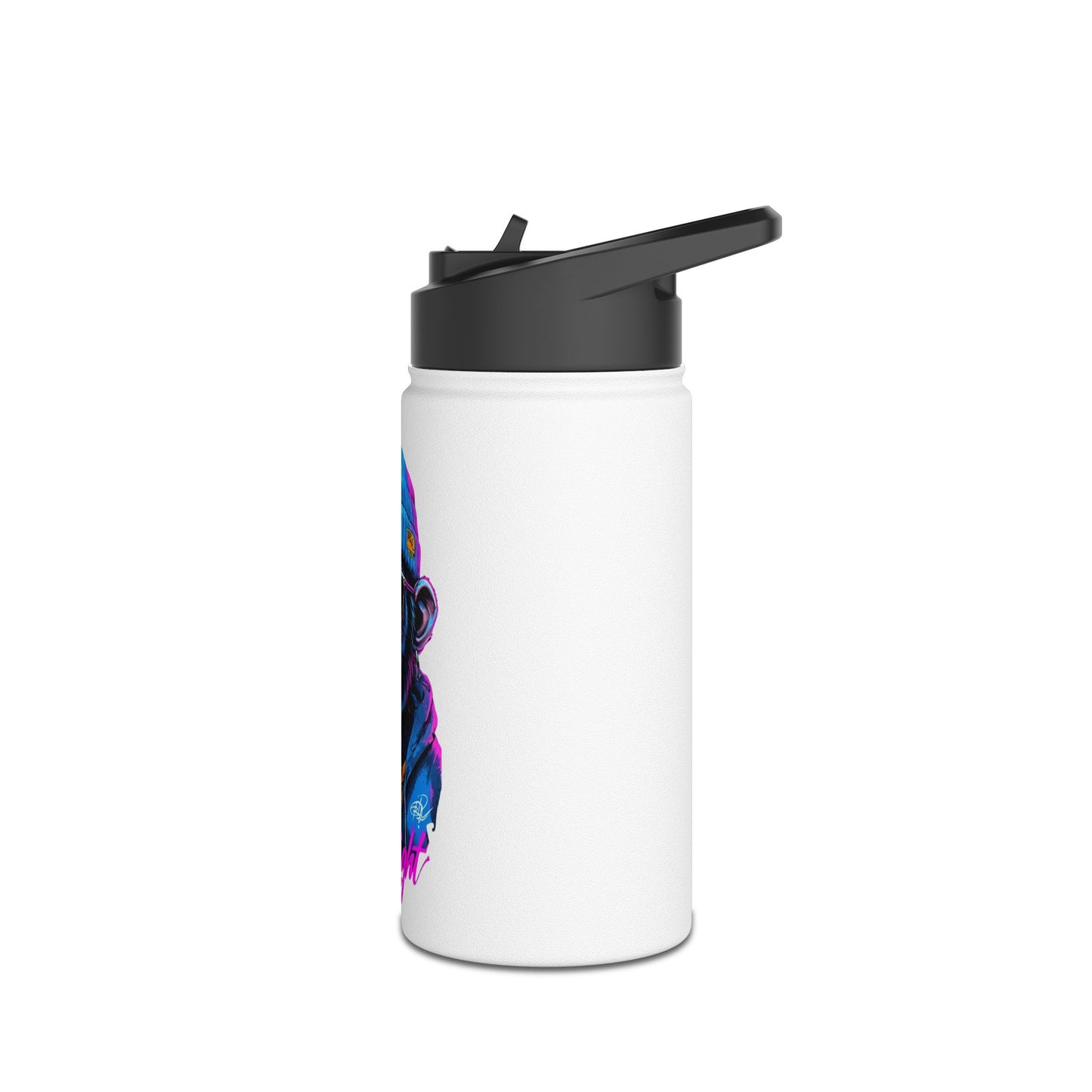 Stainless Steel Water Bottle - Stylish Monkey Art Fun Drinkware for Adventure Lovers
