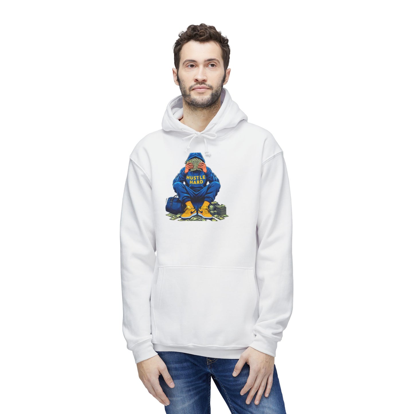 Hustle Hard Unisex Hoodie - Motivational Streetwear