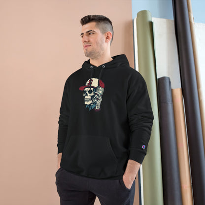 Skull Graphic Champion Hoodie - Hipster Streetwear Sweatshirt