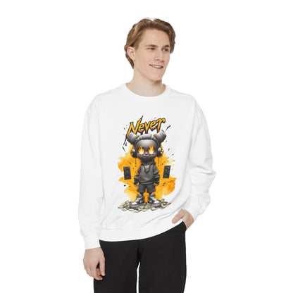 Never Give Up Graphic Sweatshirt for Creative Souls