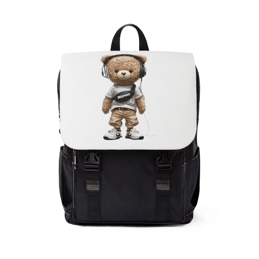 Inspire Teddy Bear Shoulder Backpack - Unisex Casual Daypack