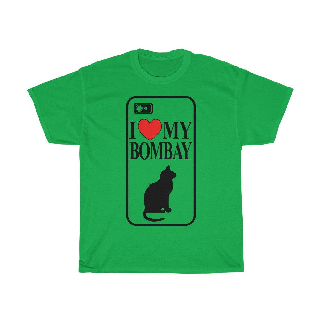 Unisex Cotton Tee I Love My Bombay Cat