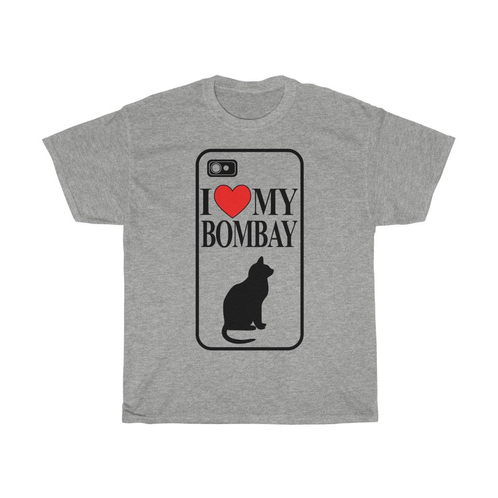 Unisex Cotton Tee I Love My Bombay Cat