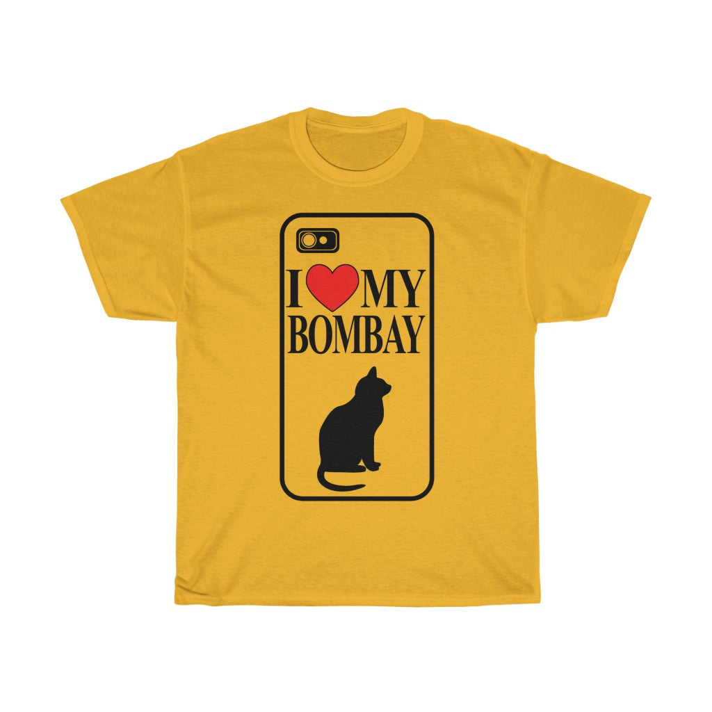 Unisex Cotton Tee I Love My Bombay Cat