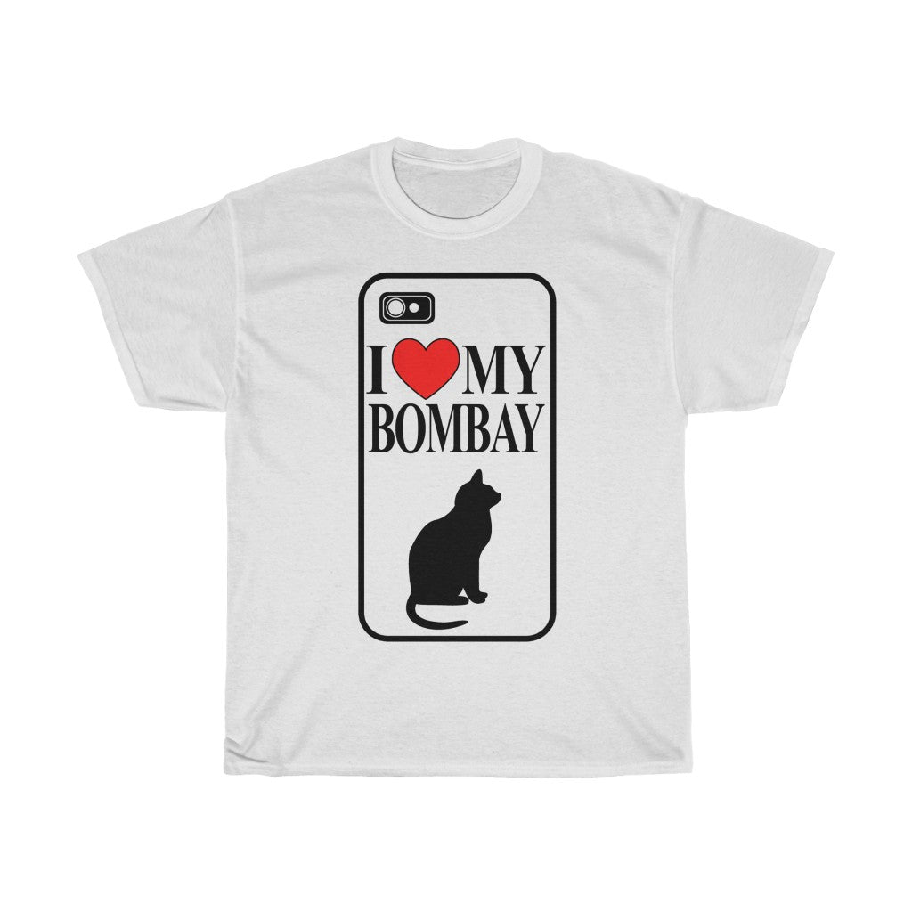 Unisex Cotton Tee I Love My Bombay Cat