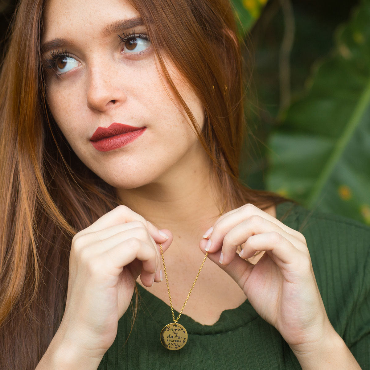 Unique Personalized Pendant Save The Date Of Your Beloved