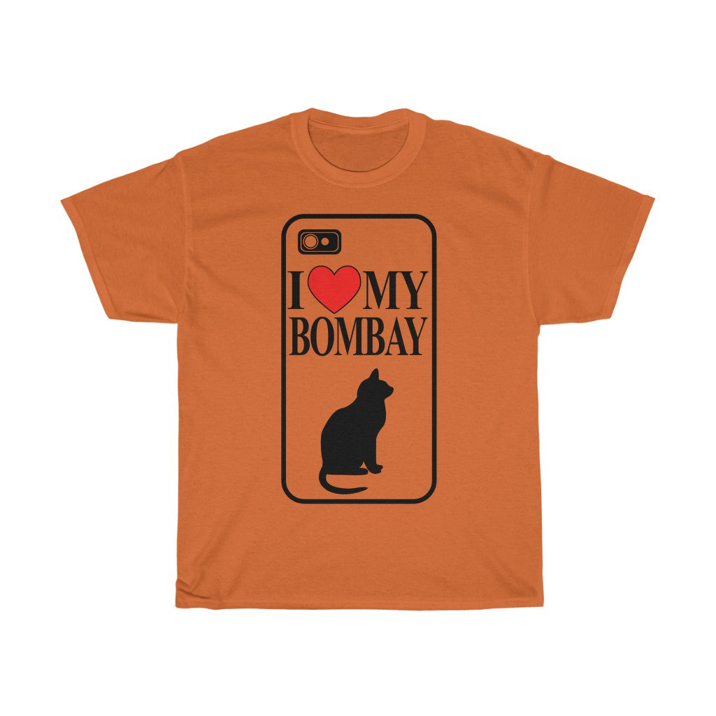 Unisex Cotton Tee I Love My Bombay Cat