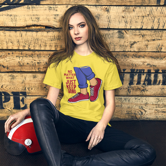 Just Keep Going Motivational Short-Sleeve Unisex T-Shirt